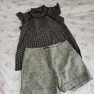Women's Top and Shorts Outfit Size 2 Apt 9